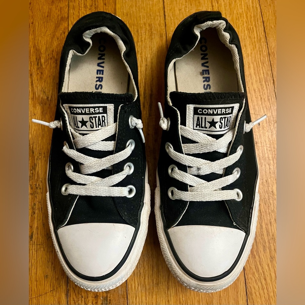 Converse Shoreline Slip Low-Top Sneakers Black Women’s Size 9